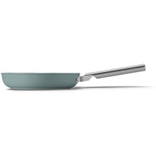 Vooraanzicht van de Smeg FPF2002EGM koekenpan in de kleur Emerald Green