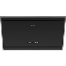 Smeg KV394MB schuine anti-hoofdstoot afzuigkap - zwart