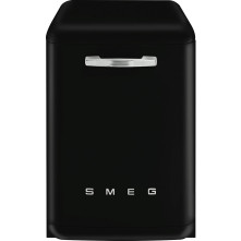Smeg LVFABBL3 vrijstaande retro jaren 50 vaatwasser - zwart