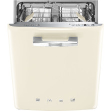 Smeg STFABCR3 retro jaren 50 onderbouw vaatwasser - crème
