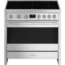 Smeg B95IMX9 inductie fornuis - roestvrijstaal