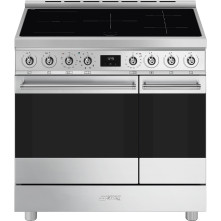 Smeg C92IPX2 inductie fornuis - roestvrijstaal - dubbele oven