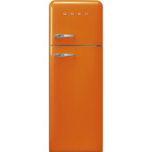 Smeg FAB30ROR5 rechtsdraaiende retro koelkast - oranje