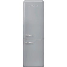 Smeg FAB32RSV5 retro jaren 50 koelkast zilver- rechtsdraaiend
