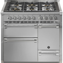 Steel AQ10SFF-D-6W Ascot gas fornuis - 100 cm - combi-stoomoven