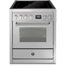 Steel GQ7S-4I inductie fornuis - combi-stoomoven - 70 cm. - Genesi