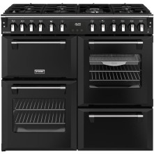 Stoves Richmond 100 DF DX gas fornuis - zwart - 100 cm. breed