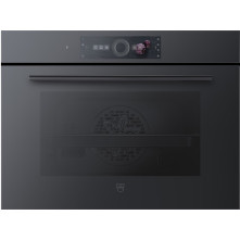 V-Zug Combair V6000 45P inbouw oven met pyrolyse - zwart spiegelglas