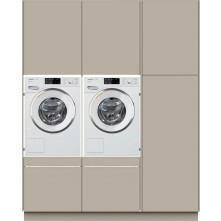 Wasmachinekast FLUSH wasmachine / droger kast - beige grijs