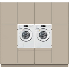 Wasmachinekast FULL HOUSE wasmachine / droger kast - beige grijs