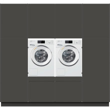 Wasmachinekast FULL HOUSE wasmachine / droger kast - metallic black