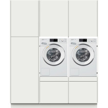 Wasmachinekast HIGH CARD wasmachine / droger kast - wit