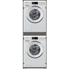 Wasmachinekast ONE PAIR wasmachine / droger zuil kast - metallic black