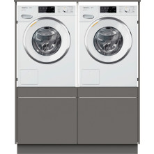 Wasmachinekast TWO PAIR wasmachine / droger kast - metallic black