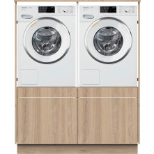 Wasmachinekast TWO PAIR wasmachine / droger kast - Natural Ash