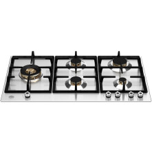 Bertazzoni P905LPROX inbouw gas kookplaat - 90 cm. breed