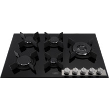 Boretti BGKN75 inbouw gas kookplaat - gas-op-glas - 75 cm. breed