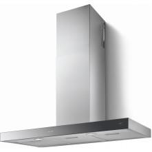 Boretti BCHSB120IX rvs met zwart glazen front afzuigkap