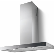Boretti BCHSB60IX afzuigkap rvs met zwart glazen front