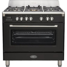 Boretti CFBG901ZW/2 gas fornuis - zwart