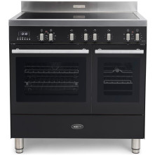 Boretti MFBI902AN inductie fornuis met dubbele oven  - antraciet - Milano