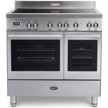 Boretti MFBI902IX inductie fornuis met dubbele oven - rvs - Milano