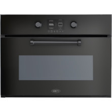 Boretti MLBS45ZW inbouw combi-stoomoven - zwart