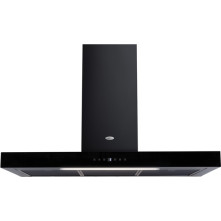 Boretti PARETEB90ZW wand afzuigkap - 90 cm - zwart