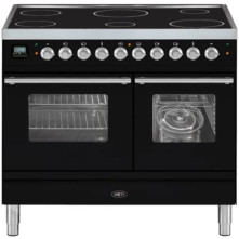 Boretti VPI104MZW fornuis met magnetron inductie zwart - outlet