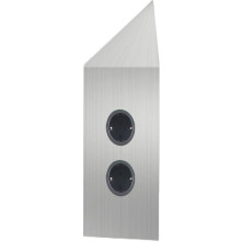 Caressi 2ST22P Rvs energiezuil - 2-voudig