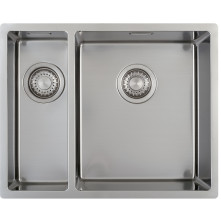 Caressi CA1534R10 anderhalf spoelbak - vlak inbouw / onderbouw