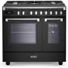 Elba EBS 965T MAA gas fornuis met dubbele oven - antraciet