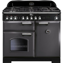 Klik en bekijk de Falcon Classic Deluxe 100 gas slate Falcon CLASSIC DELUXE 100 GAS SLATE fornuis - 100 cm breed
