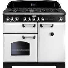 Falcon CLASSIC DELUXE 100 GAS WIT fornuis - 100 cm breed