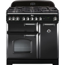Falcon CLASSIC DELUXE 90 GAS CHARCOAL BLACK fornuis - 90 cm breed