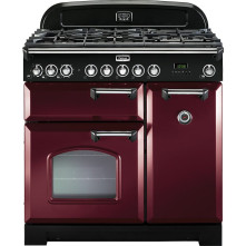 Falcon CLASSIC DELUXE 90 GAS CRANBERRY fornuis - 90 cm breed