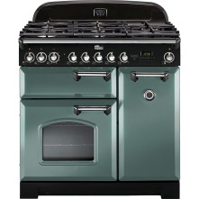 Falcon CLASSIC DELUXE 90 GAS MINERAL GREEN fornuis - 90 cm breed