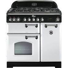 Falcon CLASSIC DELUXE 90 GAS WIT fornuis - 90 cm breed