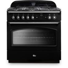 Falcon Classic FX 90 gas zwart fornuis