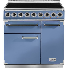 Klik en bekijk de Falcon Deluxe 900 inductie chinese blue Falcon DELUXE 900 INDUCTIE CHINESE BLUE fornuis - 90 cm breed
