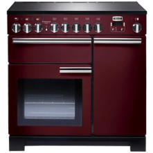Falcon PROFESSIONAL DELUXE 90 INDUCTIE CRANBERRY fornuis - 90 cm breed