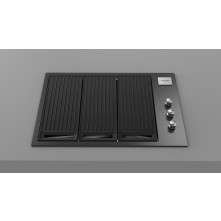 Fulgor milano FOBQ 803 G MBK inbouw gas barbecue - mat zwart
