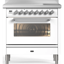 Ilve PI096WE3/WH fornuis inductie wit - 90 cm. breed