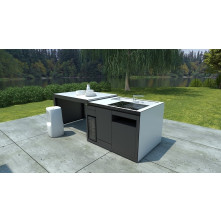 Nota WHITE ANTRACITE mono block buitenkeuken
