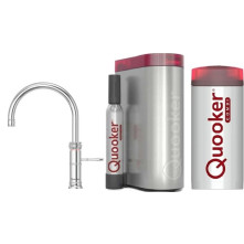Quooker PRO3 & CUBE Classic Fusion Round koud, bruisend en kokend water kraan