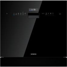 Siemens SC05IB00TE kleine compacte inbouw vaatwasser - 60 cm hoog - zwart