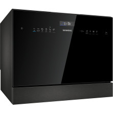 Siemens SK25IB00TE compacte kleine vaatwasser - zwart - vrijstaand