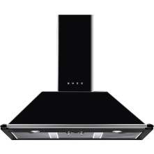 Smeg KT100BLE wand afzuigkap zwart - 100 cm breed - Victoria serie
