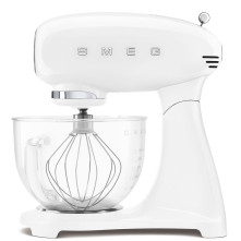 Smeg SMF13WHEU keukenmachine - volledig wit met glazen mengkom