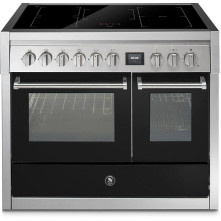 STEEL GENESI GQ10SF-5FI NERO fornuis - 100 cm breed
